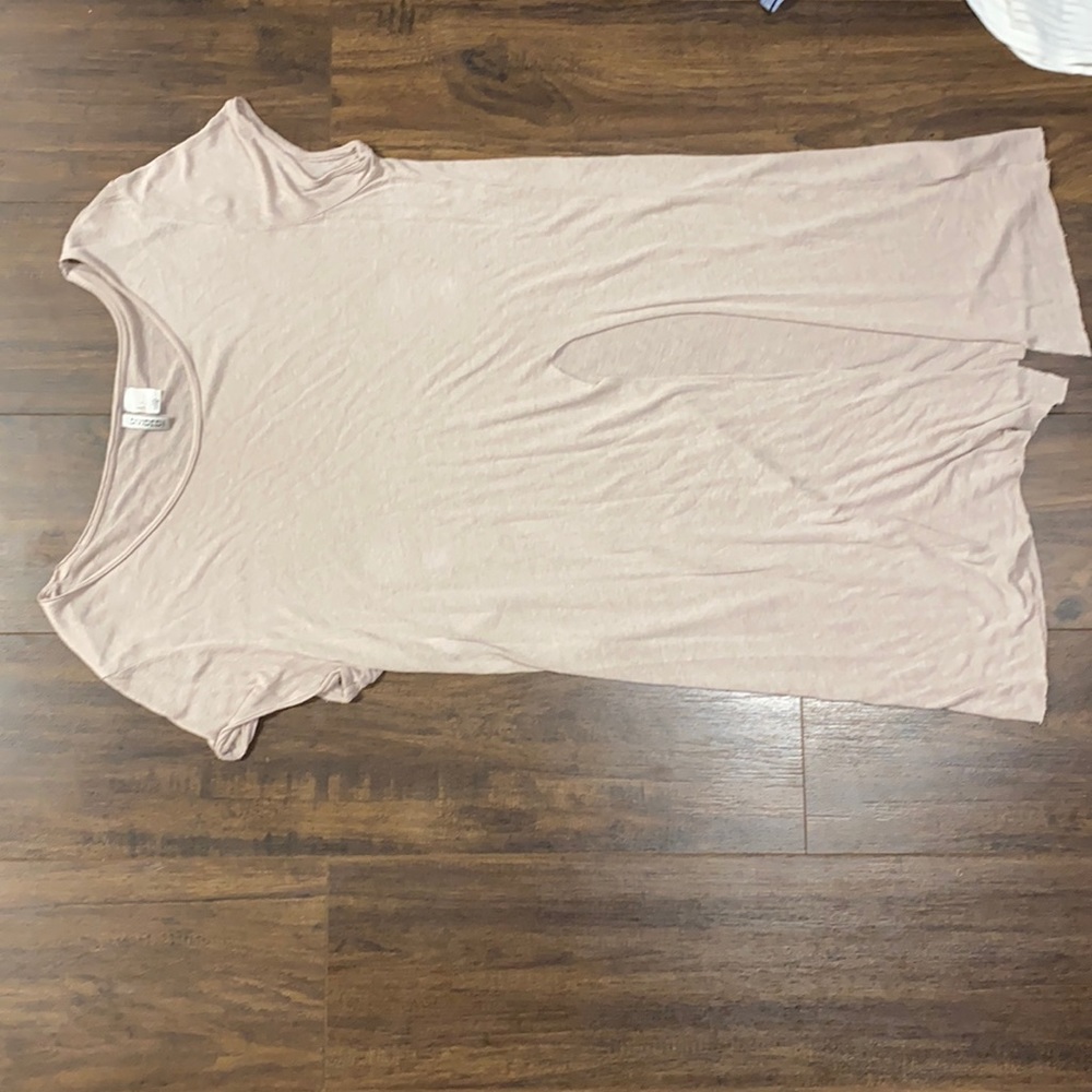 Mauve slit blouse
